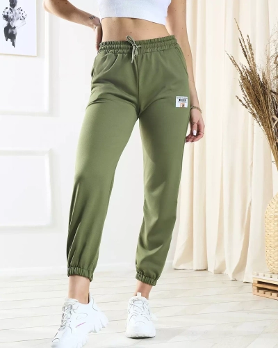 Pantalon de survêtement vert pour femme - Vêtements