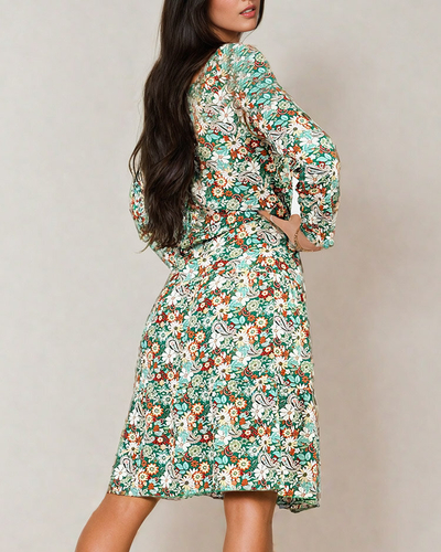 Royalfashion Robe midi à motifs pour femme