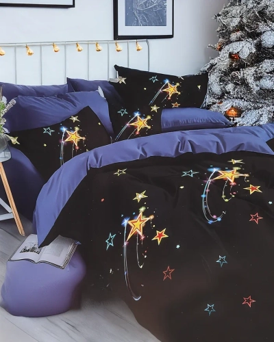 Royalfashion Literie KOSMOS 160x200 ensemble 3-PIÈCES