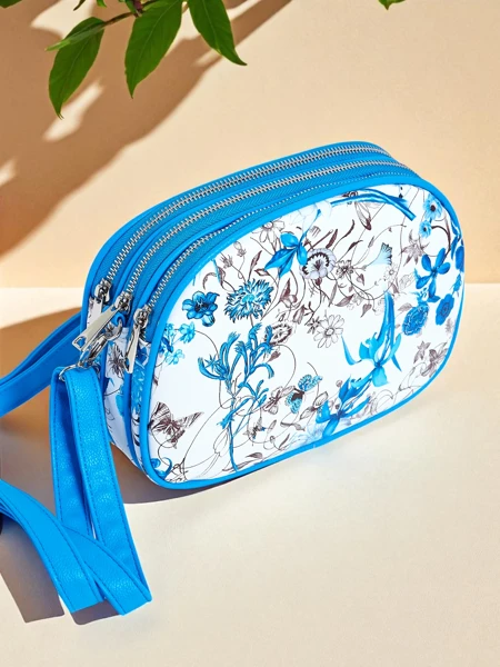 Royalfashion Petit sac à main pour femme en cuir écologique Floriana
