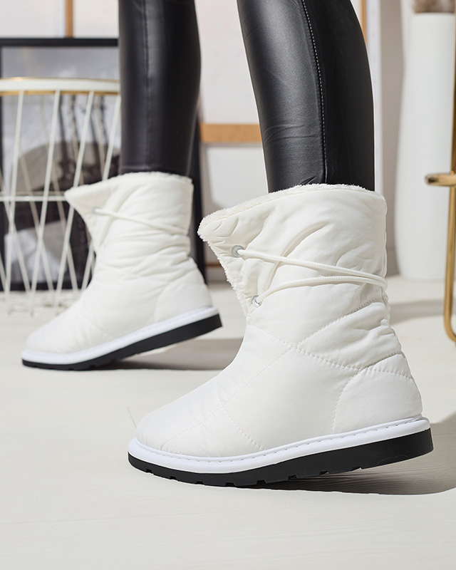 White women's shoes a'la snow boots Amirfu- Footwear