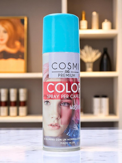 Laque Colorante en Spray pour Cheveux Bleu