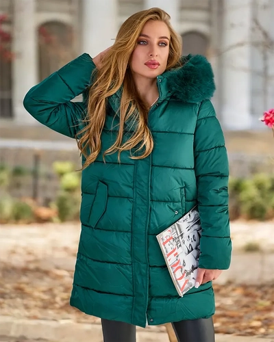 Royalfashion Veste d'hiver matelassée pour femme