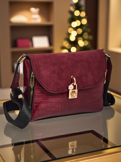 Petit sac à main pour femme en cuir écologique avec gaufrage Narelle