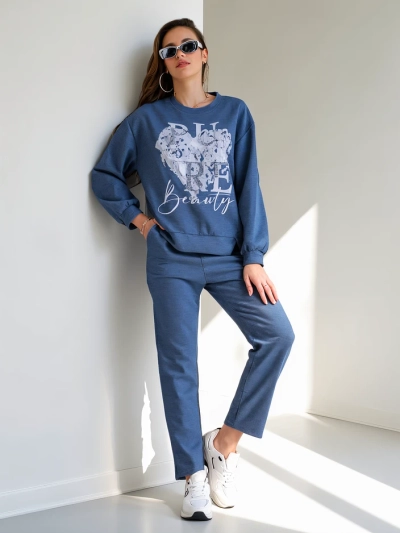 Ensemble en viscose Royalfashion pour femmes avec impression