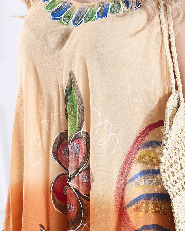 Robe jupe a'la orange pour femmes - Vêtements