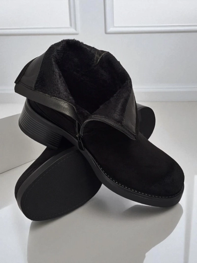 Bottines pour femmes en daim écologique avec boucles Valtos