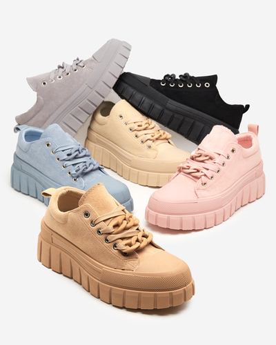Baskets hautes beiges pour femmes Mishta - Footwear