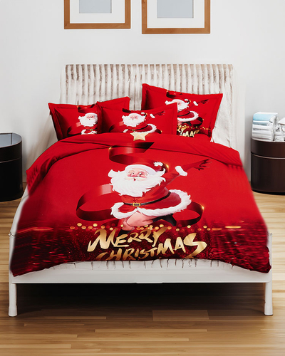 Royalfashion Literie à motifs 200x220 set de 3-PARTIES