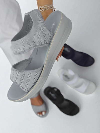 Royalfashion Sandales pour femmes avec semelle épaisse Viva Flex II