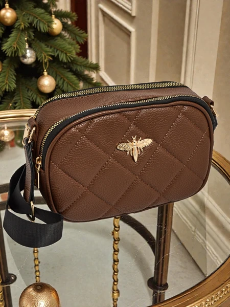 Petit sac à main matelassé pour femmes en cuir écologique Connere