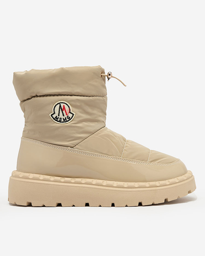 Royalfashion Bottes de neige à enfiler pour femme de couleur marron clair Ireda