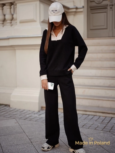 Ensemble pull en coton pour femme Fissa