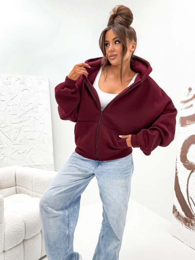 Royalfashion Sweat à capuche en coton molletonné pour femme Butterfly