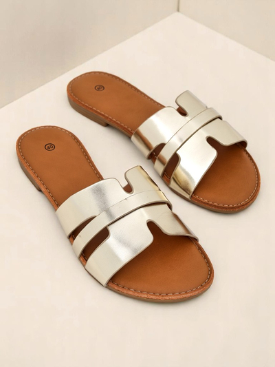 Royalfashion Sandales plates pour femmes Livia Soft
