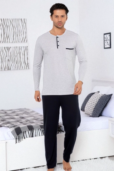 Pyjama en coton pour hommes Royalfashion avec poche