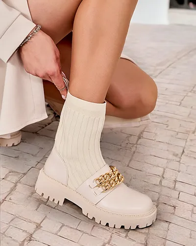 Royalfashion Bottes élégantes pour femmes avec ornement Olluf