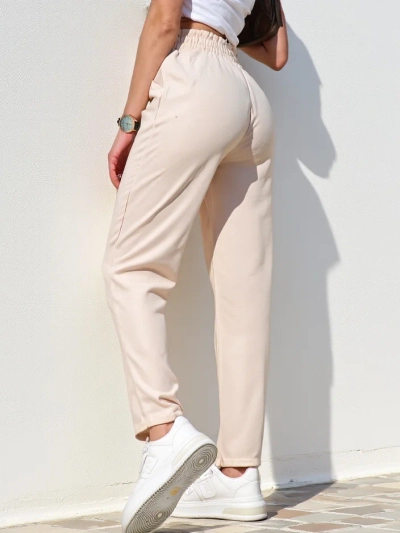 Royalfashion Pantalons en tissu simples pour femmes