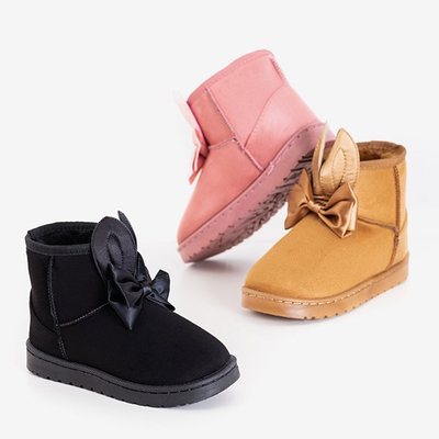 Bottes de neige pour enfants rose foncé avec décorations Meri - Footwear