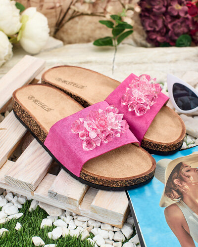 Royalfashion Tongs Villo à strass pour femme