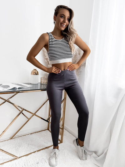 Leggings gris foncé pour femmes - Vêtements