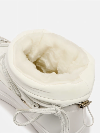 Royalfashion Bottes à enfiler pour femmes bottes de neige a'la en blanc Vevnose