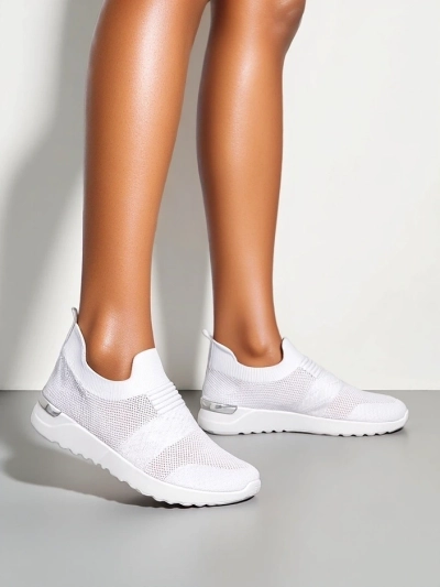 Royalfashion Chaussures de sport en tissu à enfiler pour femmes Satet