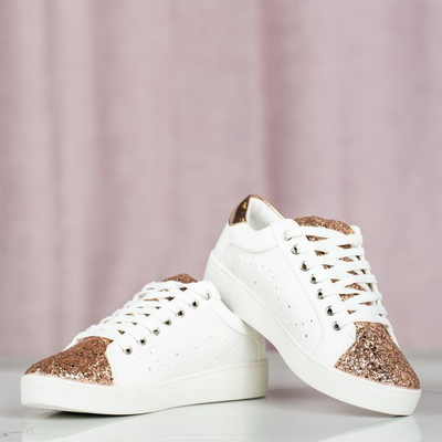 Baskets blanches avec finition scintillante Vieira - Footwear
