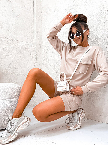 Royalfashion Ensemble de sweatshirt pour femme