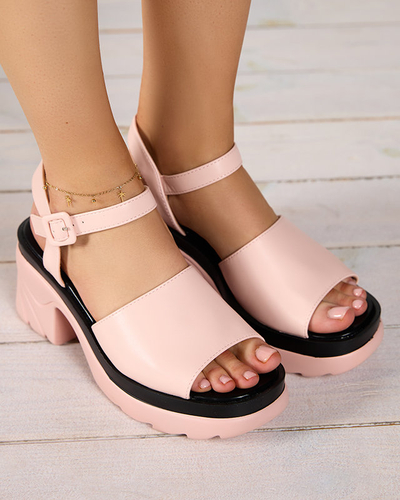 OUTLET Sandales roses pour femmes sur le poteau Cirota - Footwear