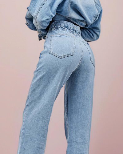 Royalfashion Pantalon boyfriend en denim pour femme