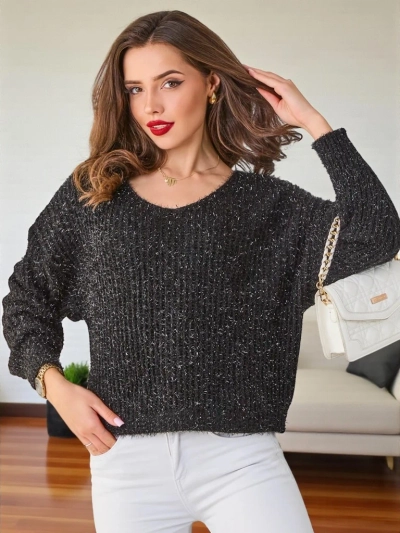 Pull femme Royalfashion avec fil brillant
