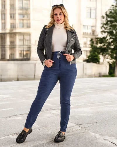 Pantalons treggings taille plus pour femmes Royalfashion