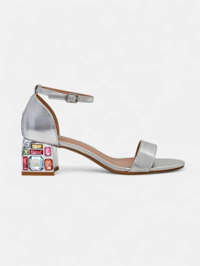 Sandales Royalfashion pour femmes avec des talons décoratifs Ballou