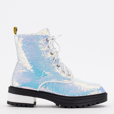 Bottines femme à sequins holographiques Wysey - Chaussures