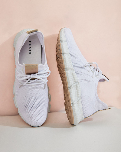 Chaussures de sport blanches et beiges pour femmes Baym - Footwear