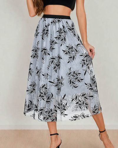 Royalfashion Jupe midi double épaisseur pour femme