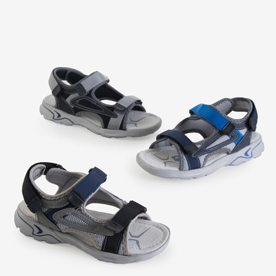 Sandales garçon Asitop velcro noires - Chaussures