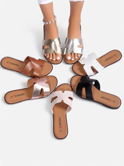 Royalfashion Chaussons à semelles plates pour femmes Evalios