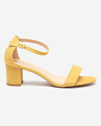 Royalfashion Jaune Sandales à talon aiguille pour femme Nelino