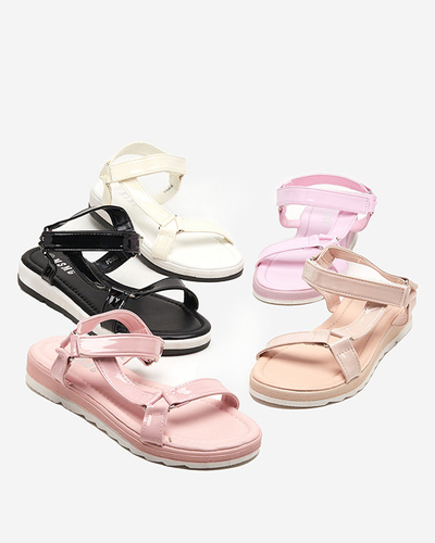 OUTLET Sandales plates femme beige Hereris - Footwear