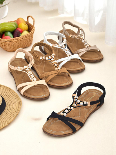 Royalfashion Sandales pour femmes avec ornements Imen