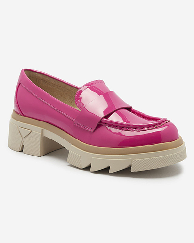 Royalfashion Mocassins fuchsia laqués pour femme Gelopa