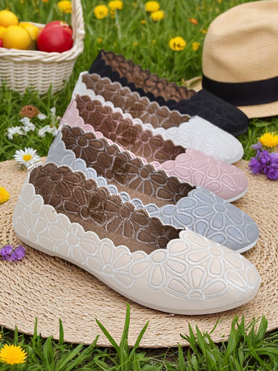 Royalfashion Ballerines florales pour femmes Magerro