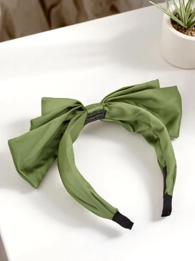 Royalfashion Serre-tête en satin avec nœud Celine