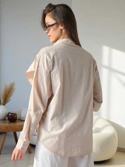 Chemise en coton Royalfashion décorée de volants et boutonnée