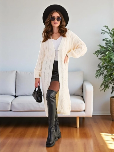 Royalfashion Poncho pull femme tricoté