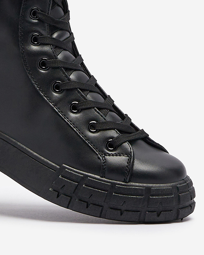 Chaussures de sport noires pour femmes avec pochette Efiffe- Footwear