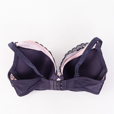 Soutien-gorge en dentelle violet et rose - Sous-vêtements