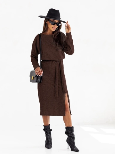 Royalfashion Robe midi pour femme